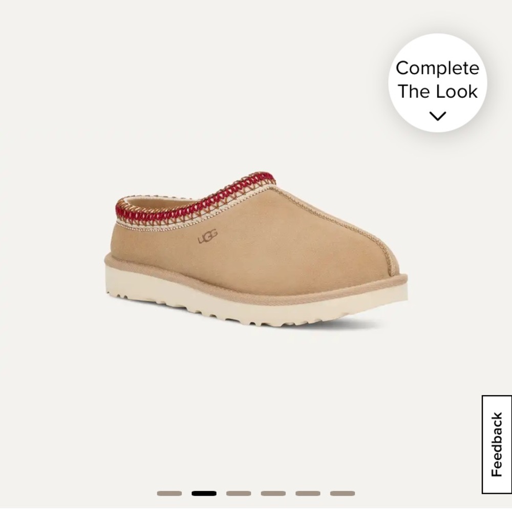 UGG Tasman size 6 sand slipper women’s